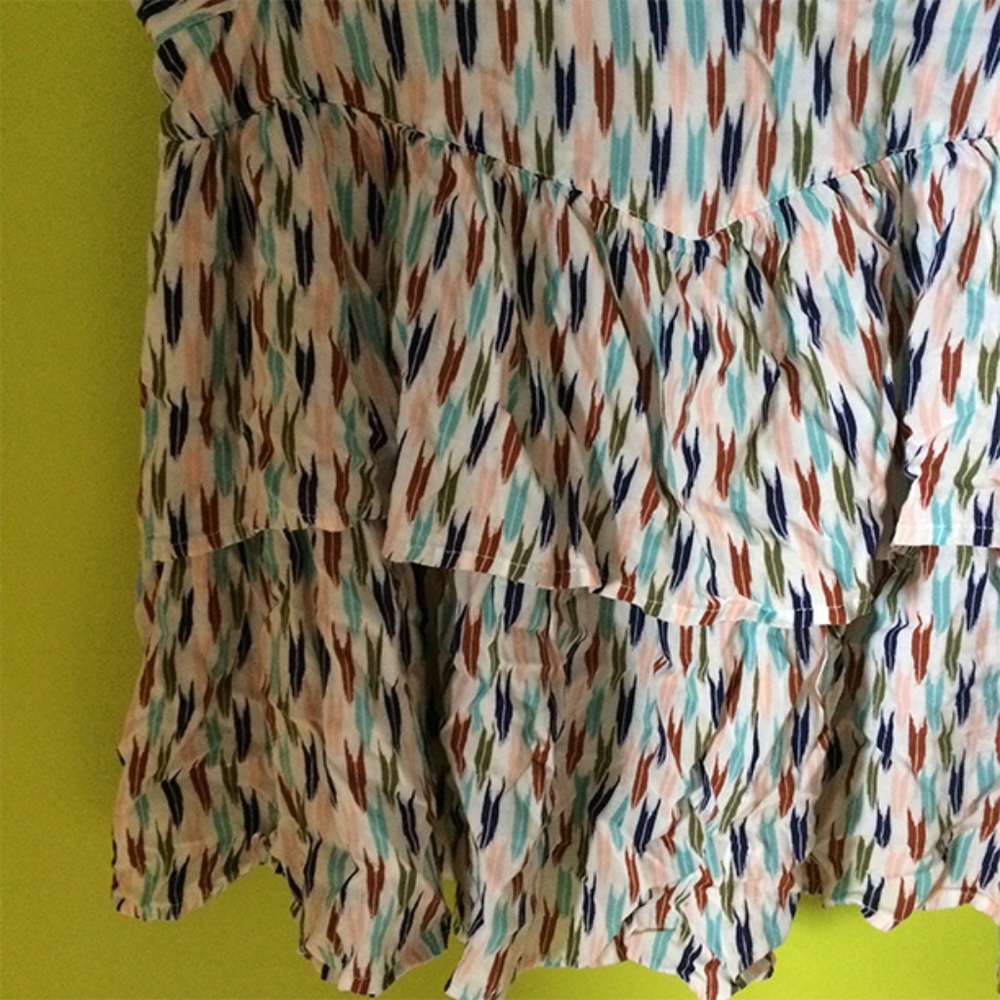 Bethany Mota Ruffled Tiered Skater Skirt Sz XL - Picture 4 of 8